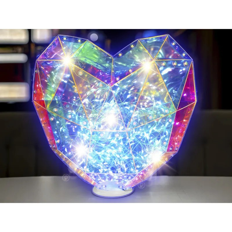 KIT PUZZLE 3D LANTERN HEART PRISIMIC - KJ9090