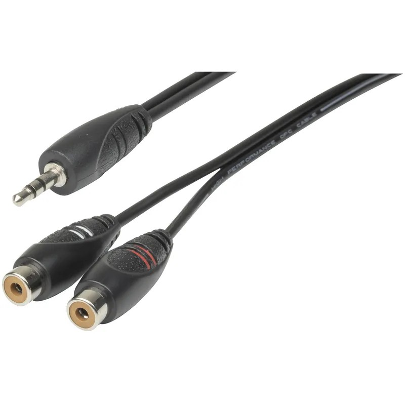3.5MM STEREO PLUG-2 RCA SOC - WA7016