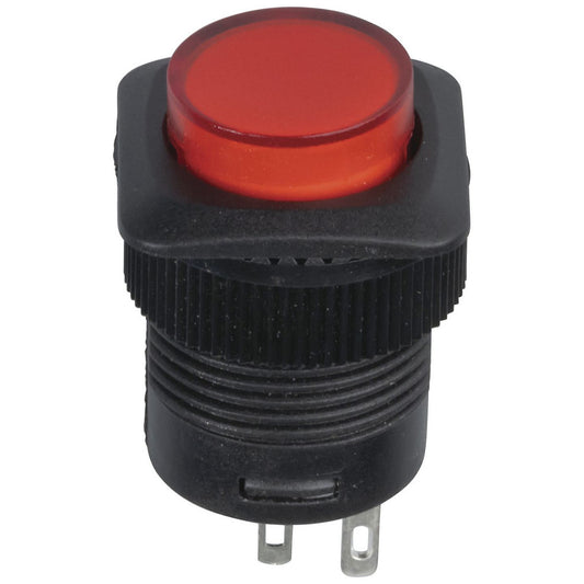 SWITCH PUSH ILLUM LED ON/OFF SPST 250VAC - SP0704