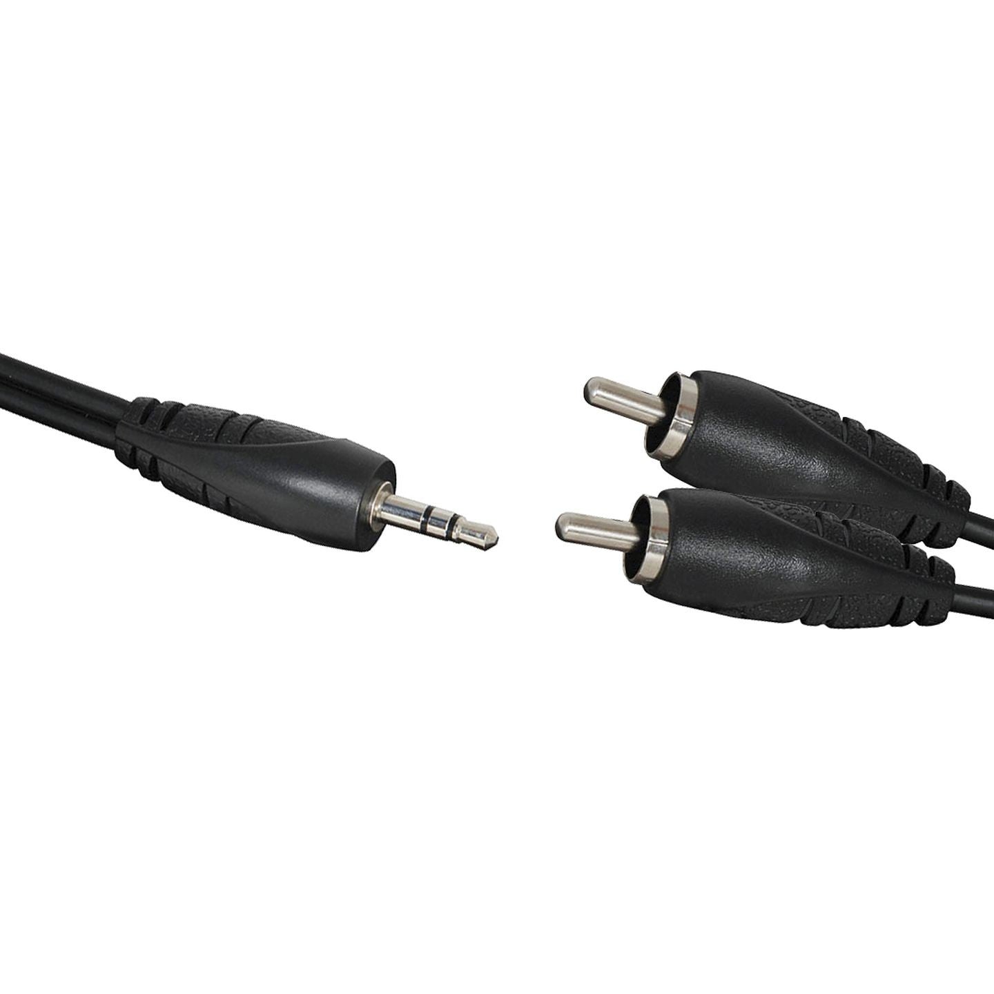 LEAD AUDIO PLG 3.5MM STEREO- 2PLG RCA 3M - WA7015