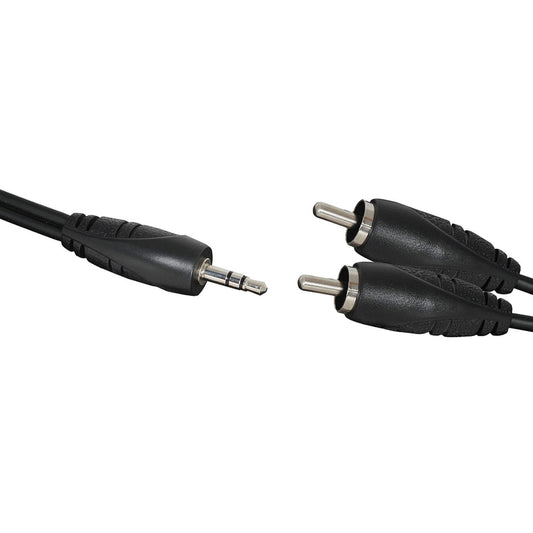 LEAD AUDIO PLG 3.5MM STEREO- 2PLG RCA 3M - WA7015