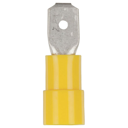 CONN QC PLG SPADE 6.4MM YEL PK8 - PT4709