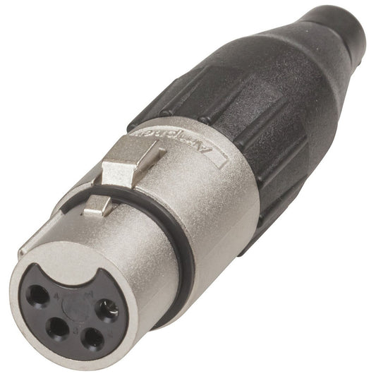 SKT LINE XLR/4P SLV/BLK AMPHENOL - PS1042