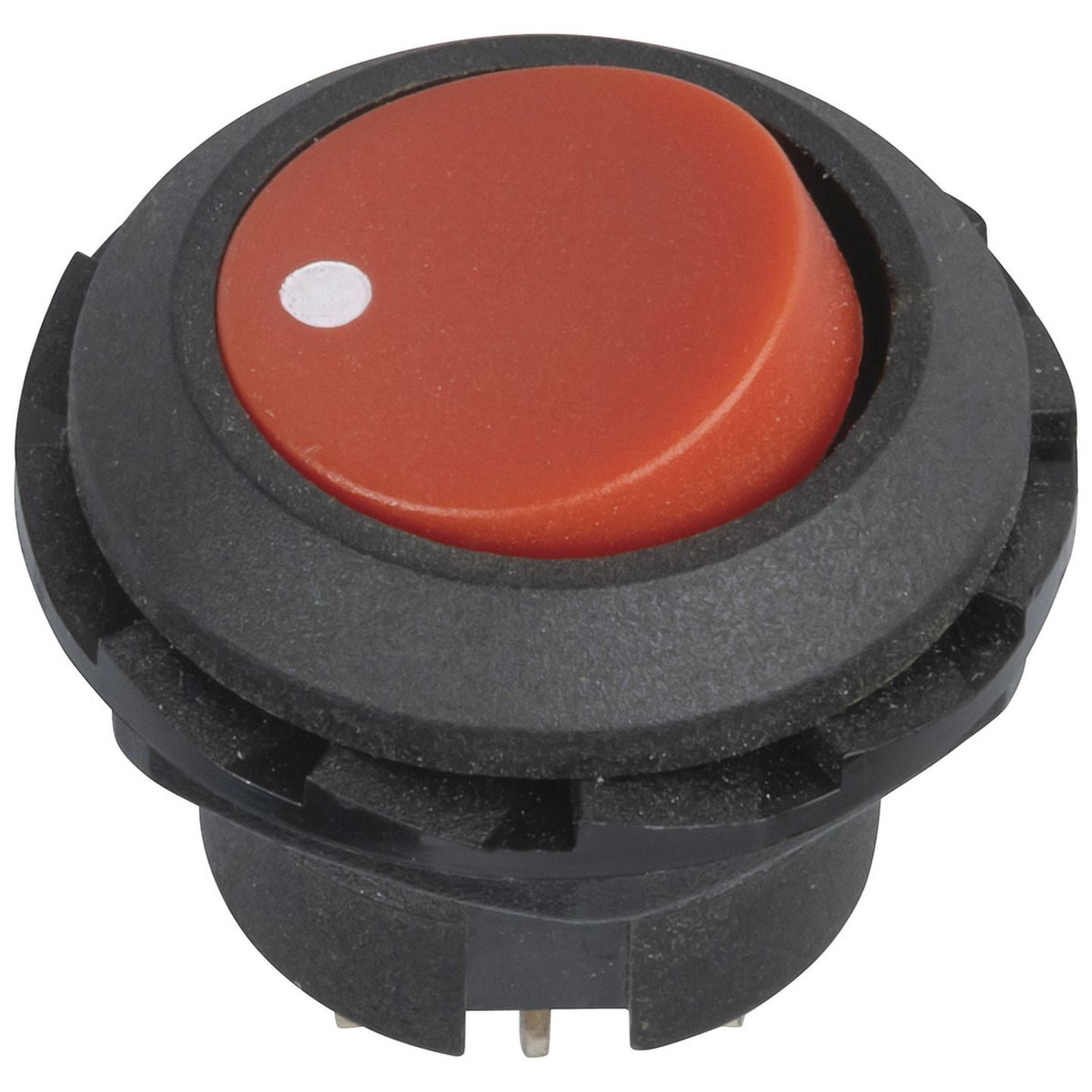 SWITCH ROCKER RND MNT RED ACT 6A@250V - SK0994