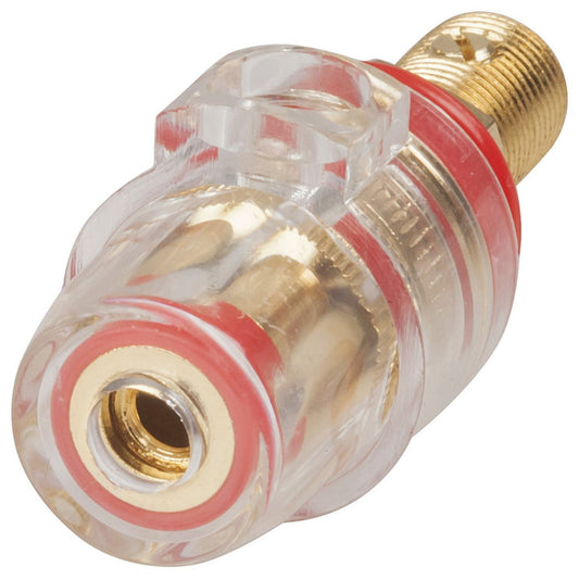 BINDING POST GLD SHROUDED RED - PP0436