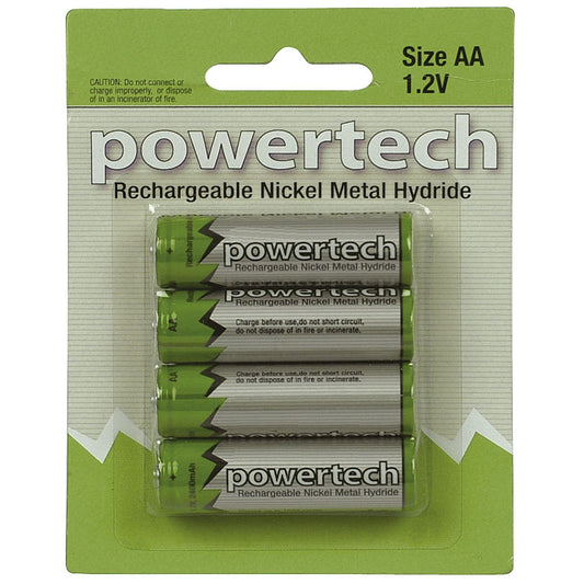 BATT NIMH AA1.2V 2500MAH NIPPLE PK4 - SB1738