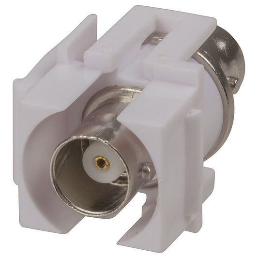 SOCKET BNC-BNC KEYSTONE INSERT WHT