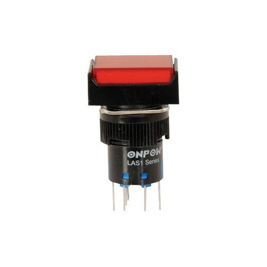 MOMENTRY RED PUSHBUTTON 12V IP65
