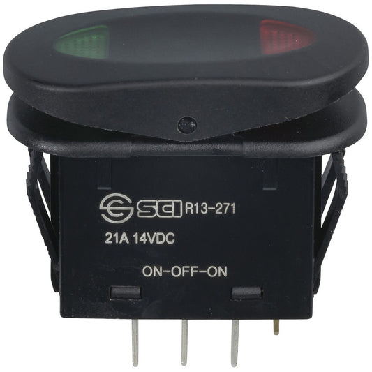 SWITCH ROCKER IP65 SPDT 12V ILL CTR OFF - SK0999