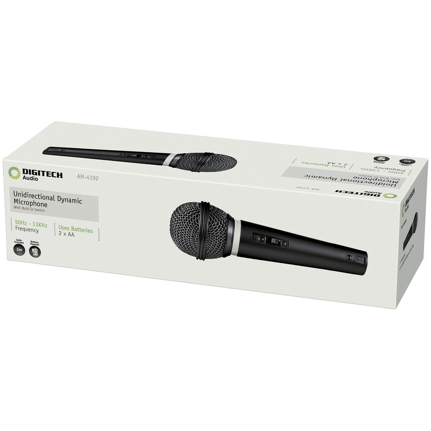 MIC UNIDIRECT 600R W/XLR-6.5MM 3MTR LEAD - AM4192