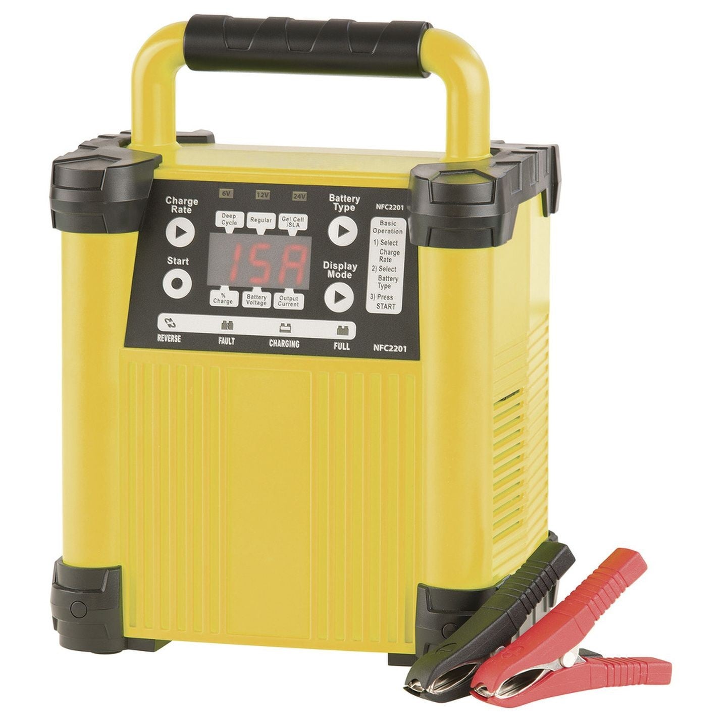 CHGR BATT 6/12/24V 15A S/MODE 240VAC - MB3623