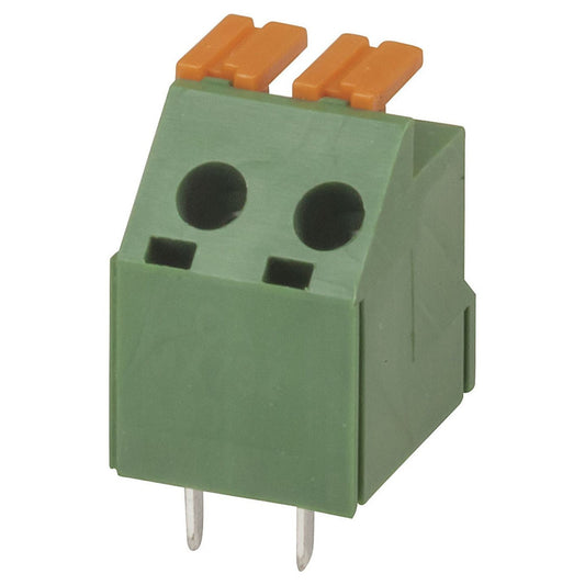 TERMINAL PCB SPRING 2WAY GRN P=5MM - HM3140