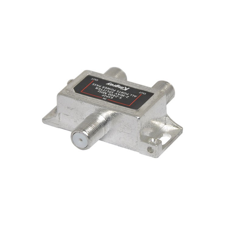 KINGRAY 2 WAY F TYPE SPLITTER - L1410C