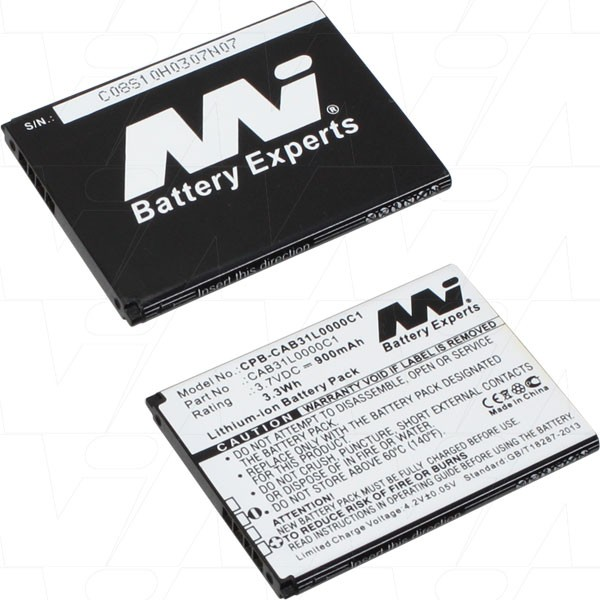 ALCATEL CPB-CAB31L0000C1 3.7V 900MAH - 79000-1023