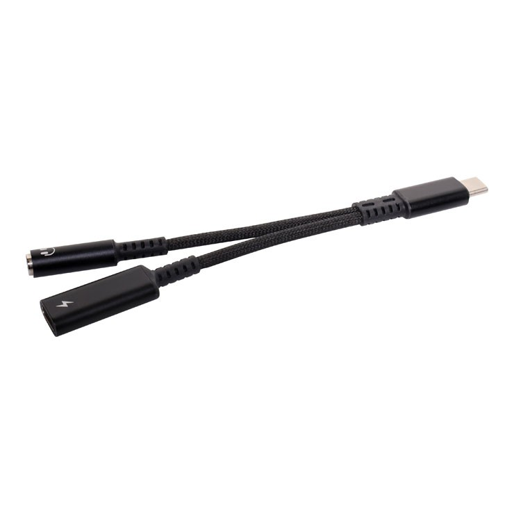 ADAPTOR USB-C PLUG TO 3.5MM SKT & USB-C SKT - P1939C