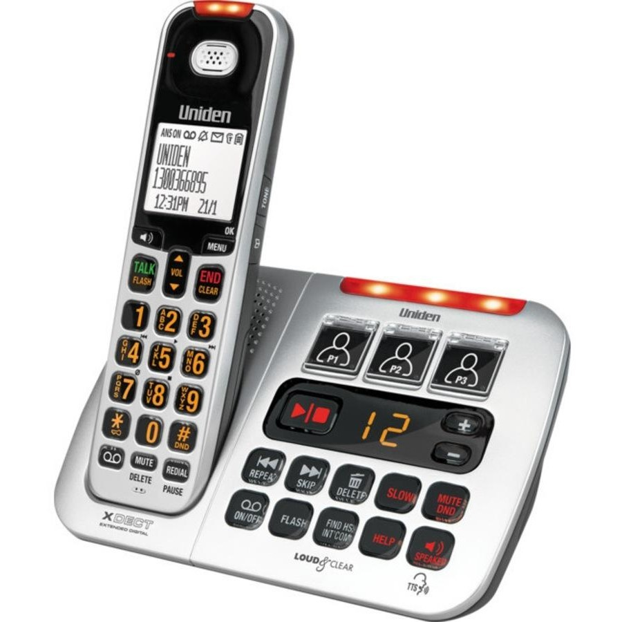 UNIDEN GREY SSE45 CORDLESS PHONE - SSE45