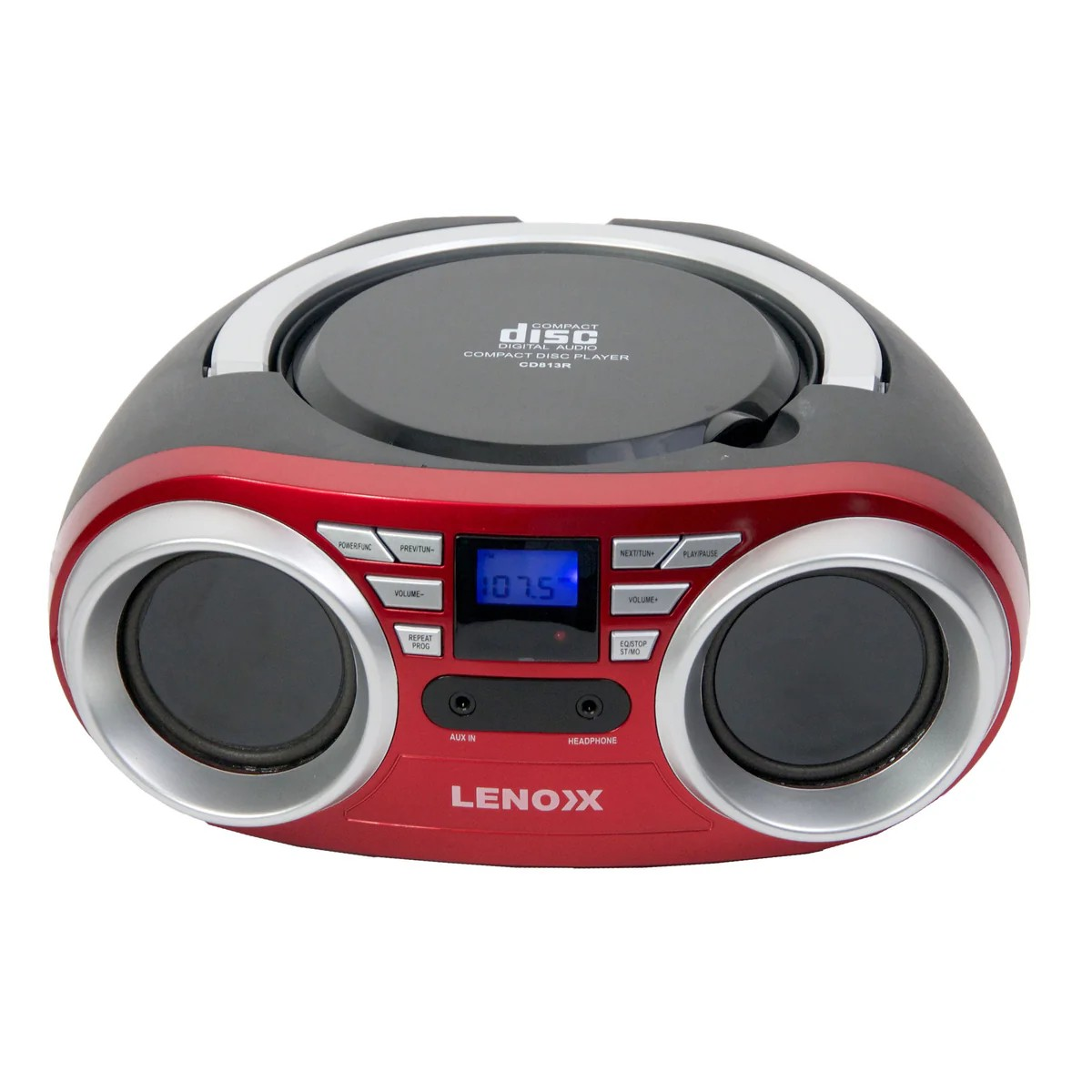 BASIC PORTABLE CD PLAYER RED - CD813R