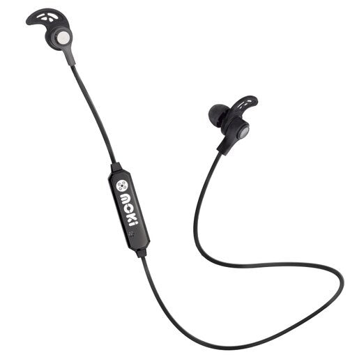 MOKI EXO SPORTS BLUETOOTH IN-EAR EARPHONES HEADSET W/ MICROPHONE FOR SMARTPHONE