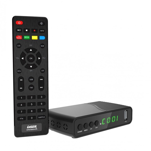 LASER DIGITAL SET TOP BOX FULL HD MEDIA PLAYER - STB-9000-675