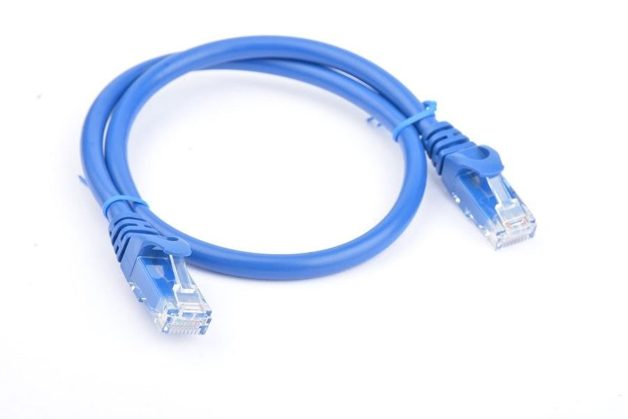 8WARE CAT6A UTP ETHERNET CABLE 3M SNAGLESS BLUE - CB8W-PL6A-3BLU