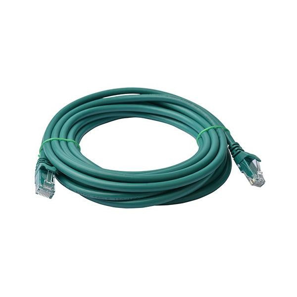 8WARE CAT6A UTP ETHERNET CABLE 5M SNAGLESS GREEN - CB8W-PL6A-5GRN