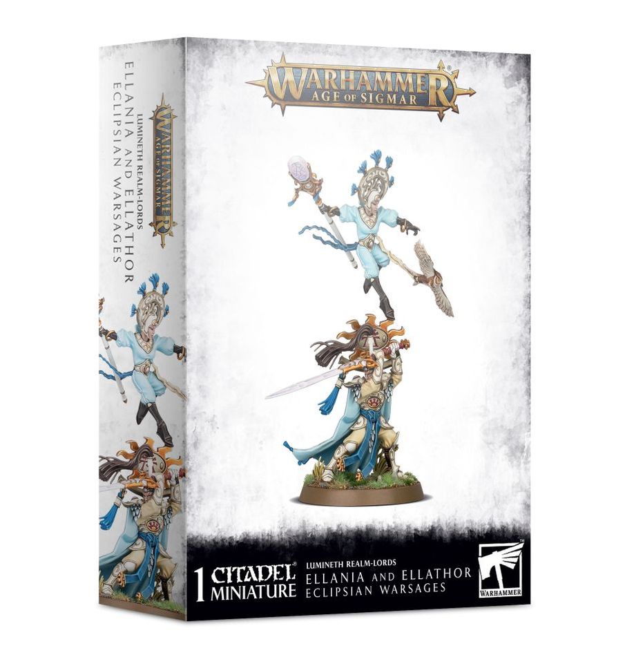 WH AOS LUMINETH REALM LORDS ELLANIA AND ELLATHOR ECLIPSIAN WARSAGES - 87-24