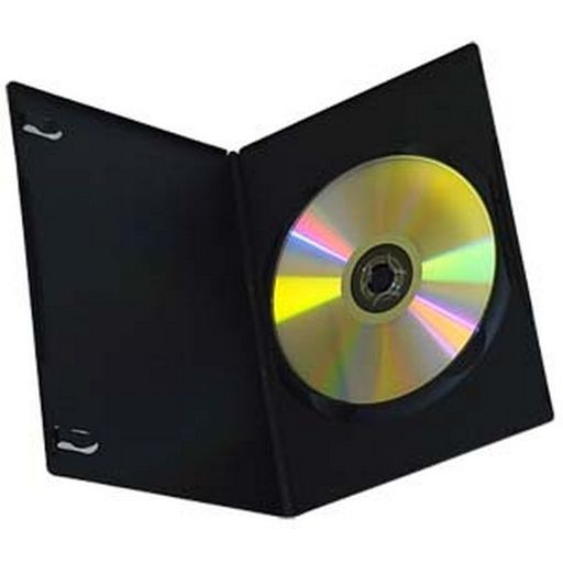 SINGLE DVD CASE - BLACK - DVDCB1