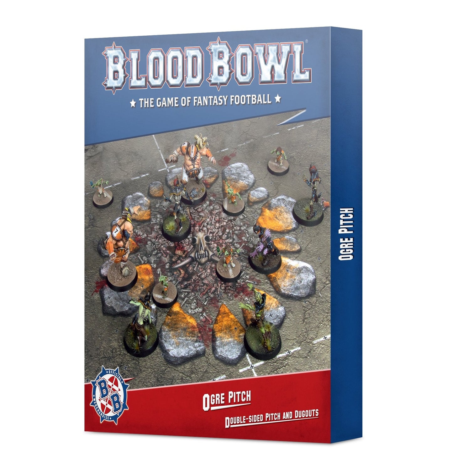 WH BLOOD BOWL OGRE TEAM PITCH - 200-82