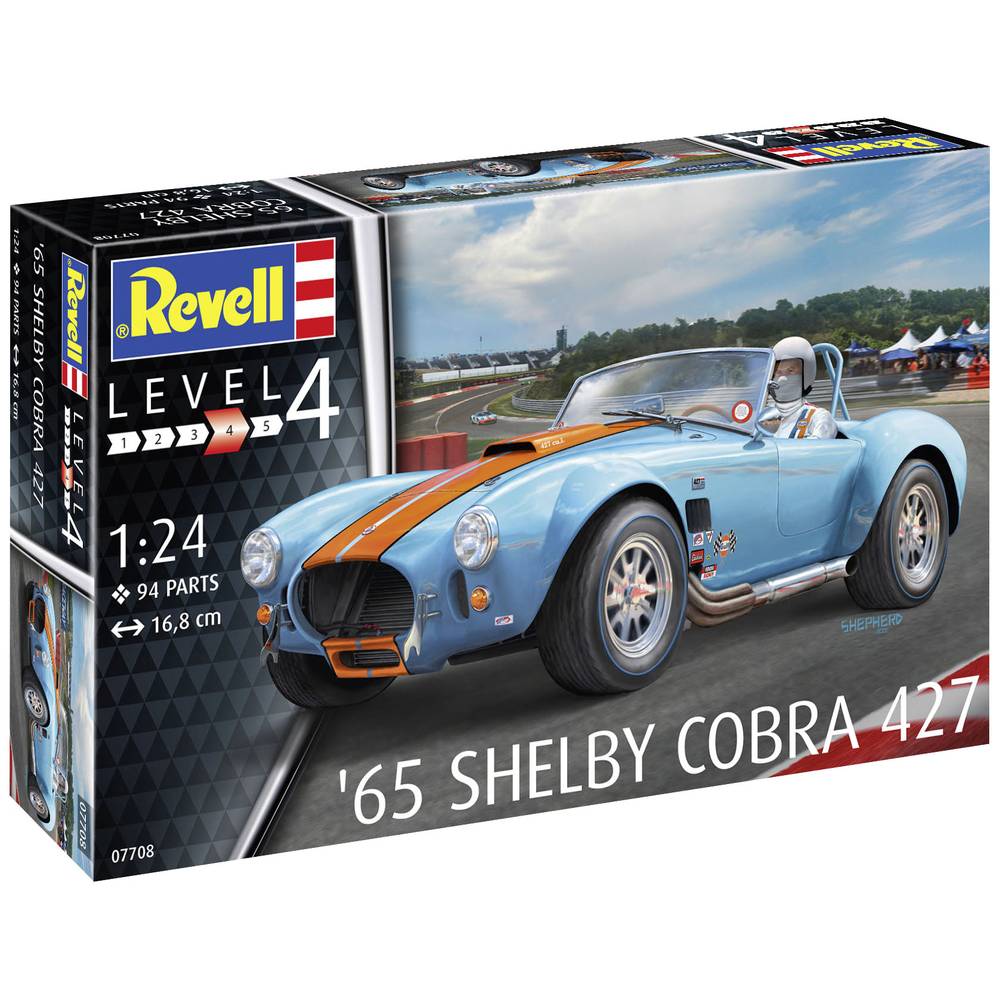 REVELL 07708 65 SHELBY COBRA 427 AUTOMODELL BAUSATZ 1:24 (07708) - 7708