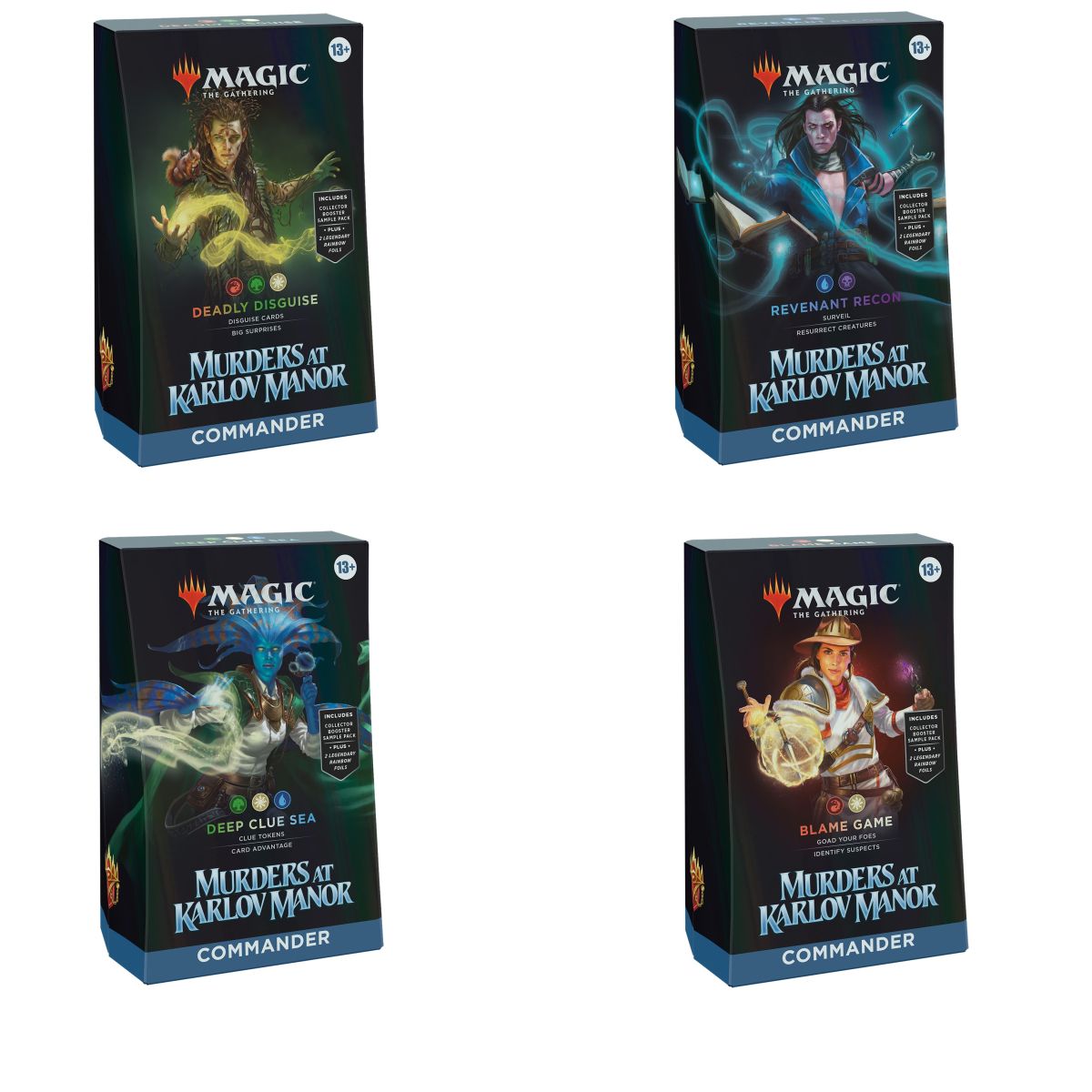 MAGIC THE GATHERING MURDERS AT KARLOV MANOR COMMANDER DECKS - ASSORTED - D30270000
