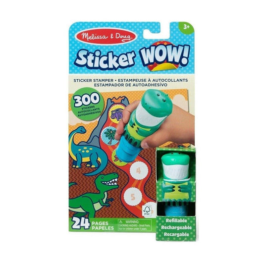 32012  STICKER WOW! ACTIVITY PAD AND STICKER STAMPER - DINOSAUR