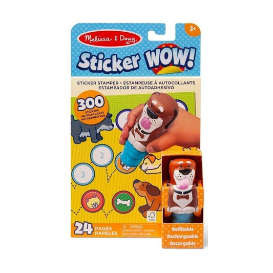 379617 STICKER WOW DOG WITH BOOK & STICKERS - AGES 3 PLUS