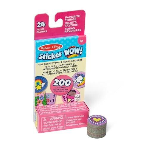 MELISSA & DOUG STICKER WOW! MINI ACTIVITY PAD & REFILL STICKERS, MULTI