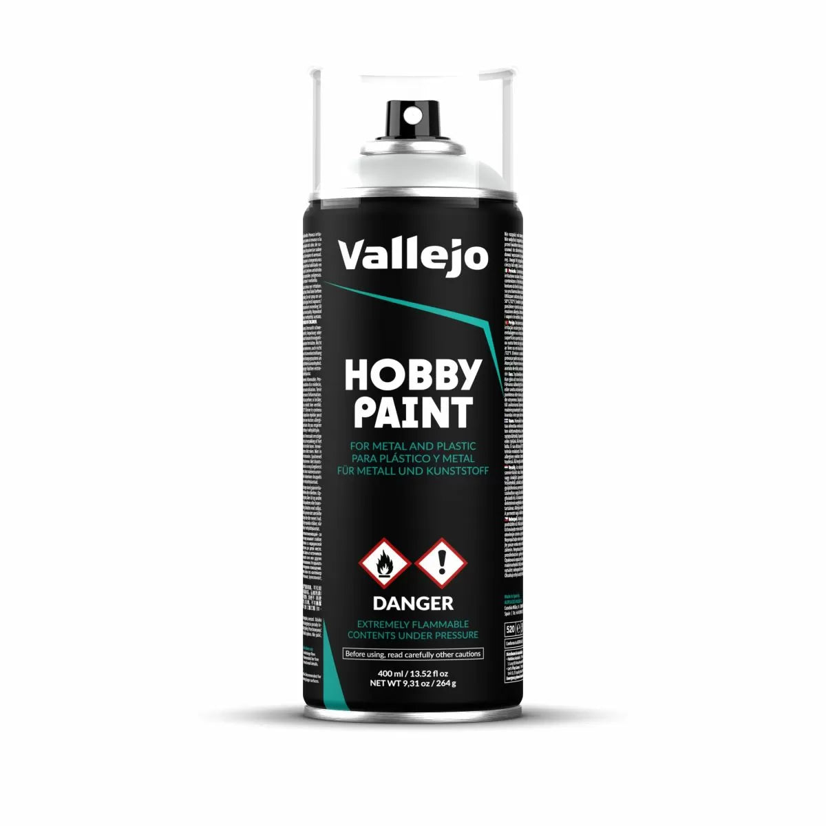 VALLEJO AEROSOL GREY PRIMER 400ML - AV28011