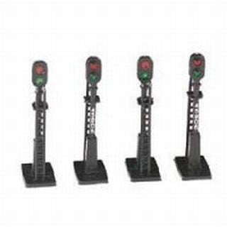 BAC42101 HO SET OF 4 BLOCK SIGNALS BACHMANN NIP