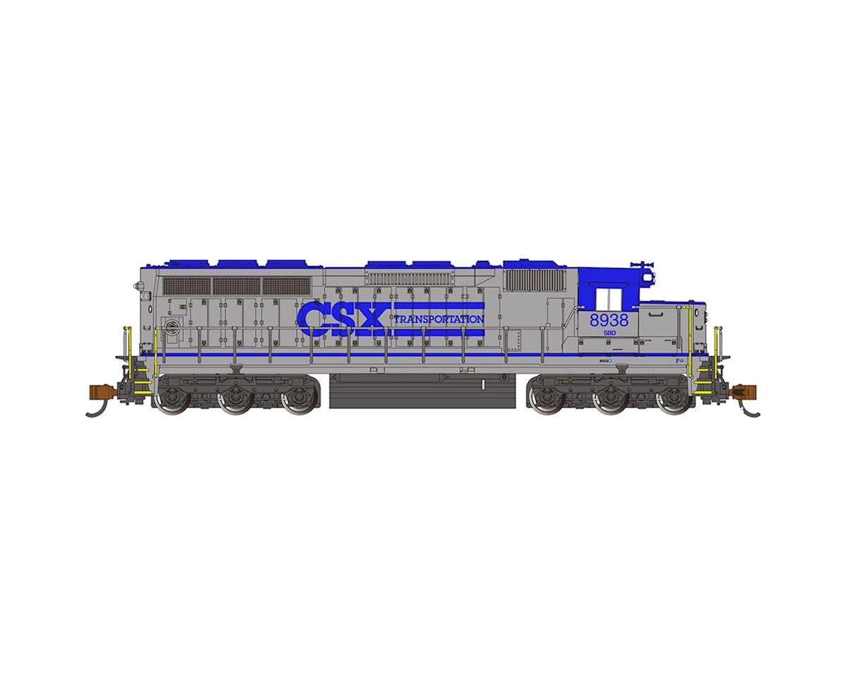 BAC66457 N SD45 DIESEL LOCOMOTIVE MODEL TRAIN WITH DCC & SOUND VALUE CSXT N SCALE 