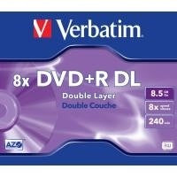 Verbatim DVD+R DL 8,5GO 240min 8x Botier Plastique De 1 Pice