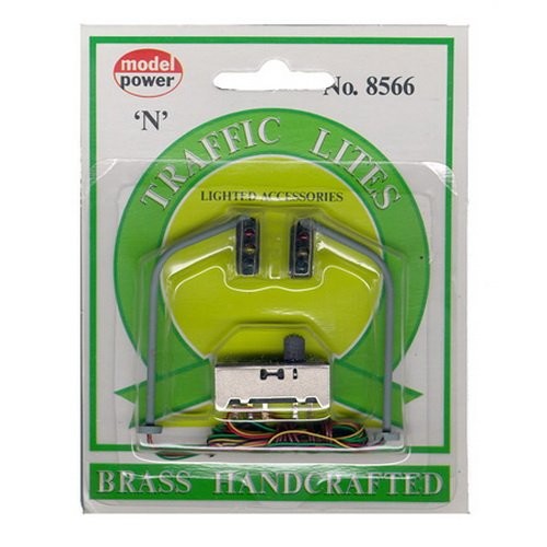 MODEL POWER N SCALE TRAFFIC LIGHT, HANGING/LEFT & RIGHT W/SWITCH