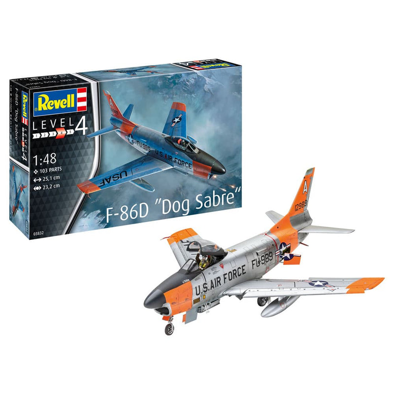 Revell 03832 1:48 F 86D Dog Sabre Model Kit - 3832