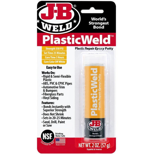 (Z) PUTTY EXPOXY J-B WELD PLASTIC KWICK 