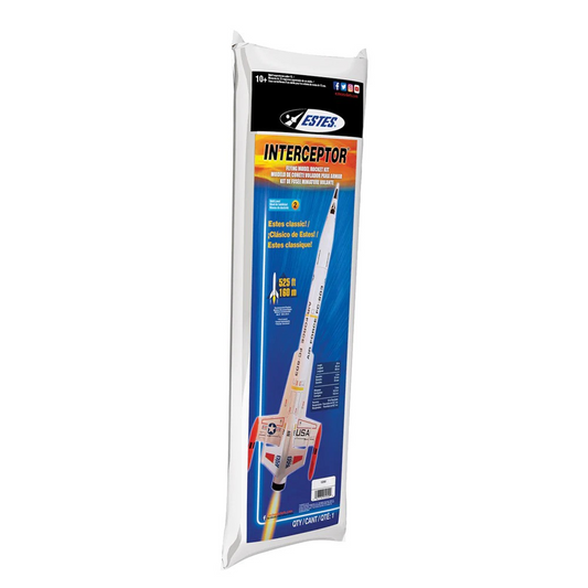 ESTES INTERCEPTOR EXPERT MODEL ROCKET KIT (18MM STANDARD ENGINE)