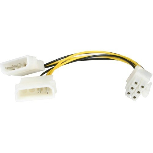STARTECH 6IN MOLEX TO 6 PIN PCIE ADAPTER - 1585598