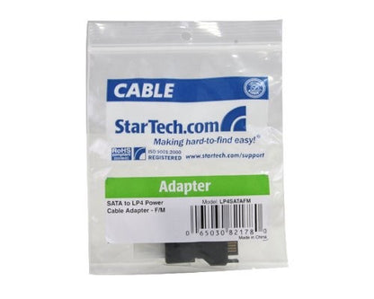 STARTECH.COM 15-PIN SATA POWER TO 4-PIN INTERNAL POWER (F) POWER CABLE