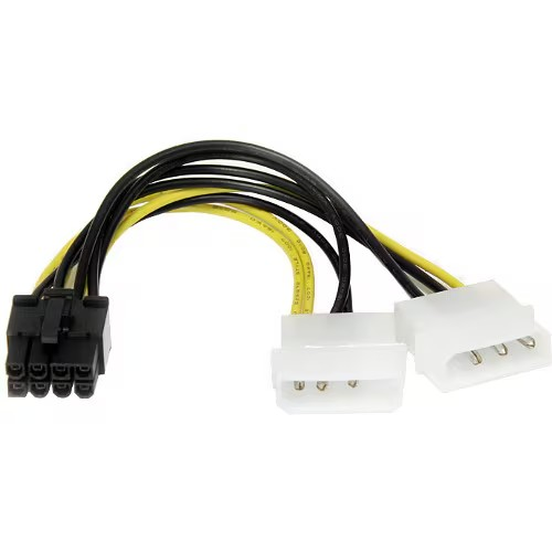 STARTECH 6IN MOLEX TO 8 PIN PCIE ADAPTER - 1861197