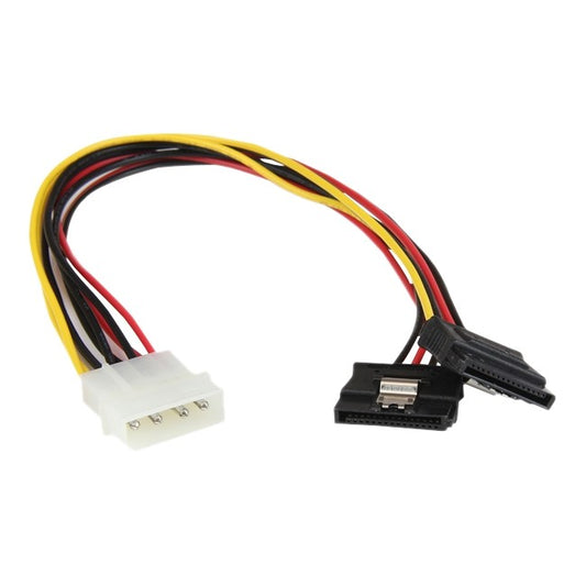 STARTECH – CâBLE ADAPTATEUR D'ALIMENTATION INTERNE LP4 MâLE VERS 2 X SATA FEMELLE, 12 PO