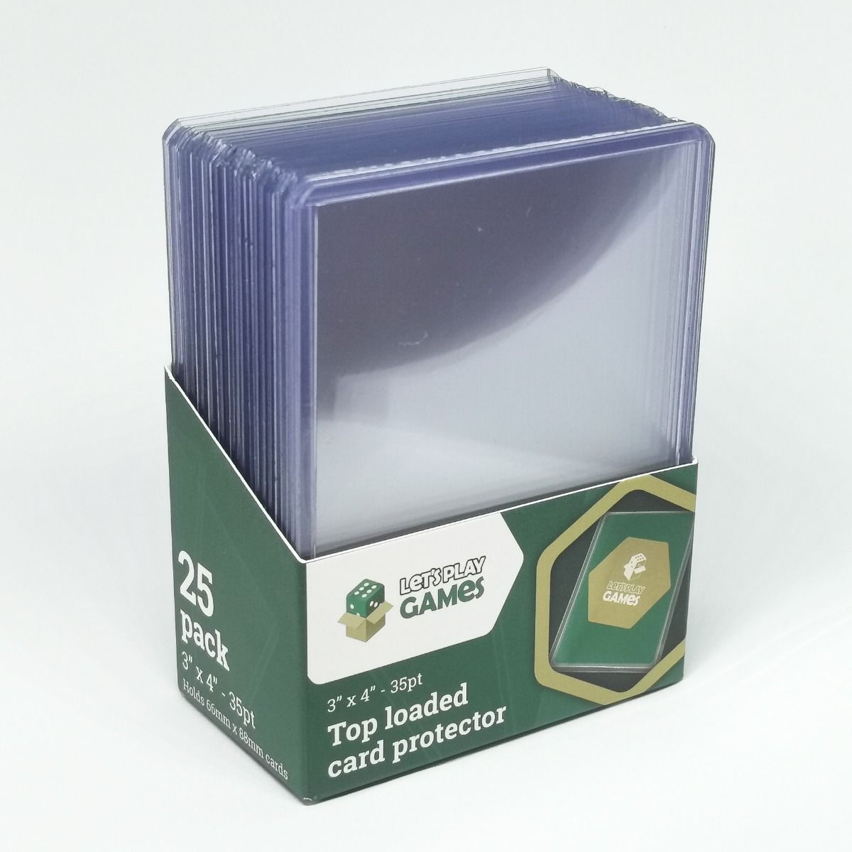 LGP TOP LOADER CARD PROTECTOR 3"X4" 35PT (25 PACK)