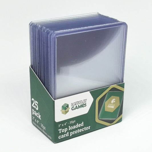 LGP TOP LOADER CARD PROTECTOR 3"X4" 35PT (25 PACK)