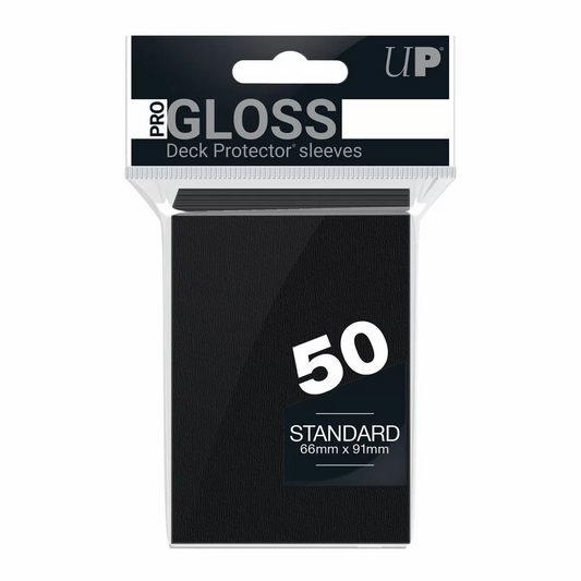 ULTRA PRO PRO MATTE STARDARD SIZE SLEEVES BLACK 50PK - UP82669