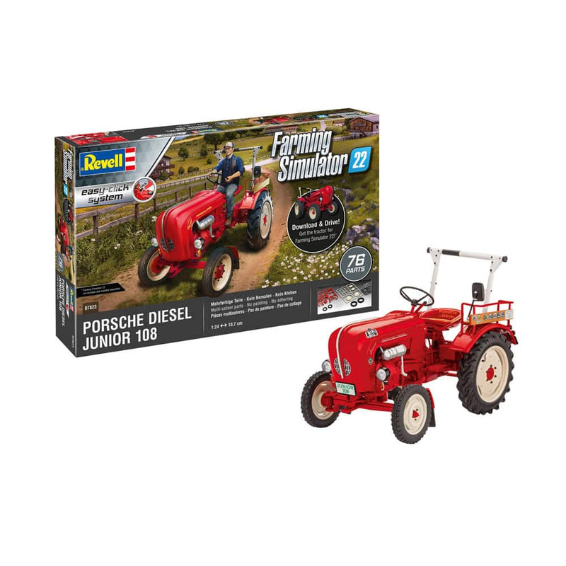 Revell RV 1:24 Porsche Junior 108 - Farming Simulator Edition 1:24 Bulldog - 7823