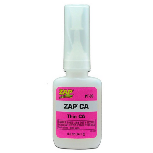 ZAP 0.5 OZ CYANOACRYLATE GLUE BOTTLE